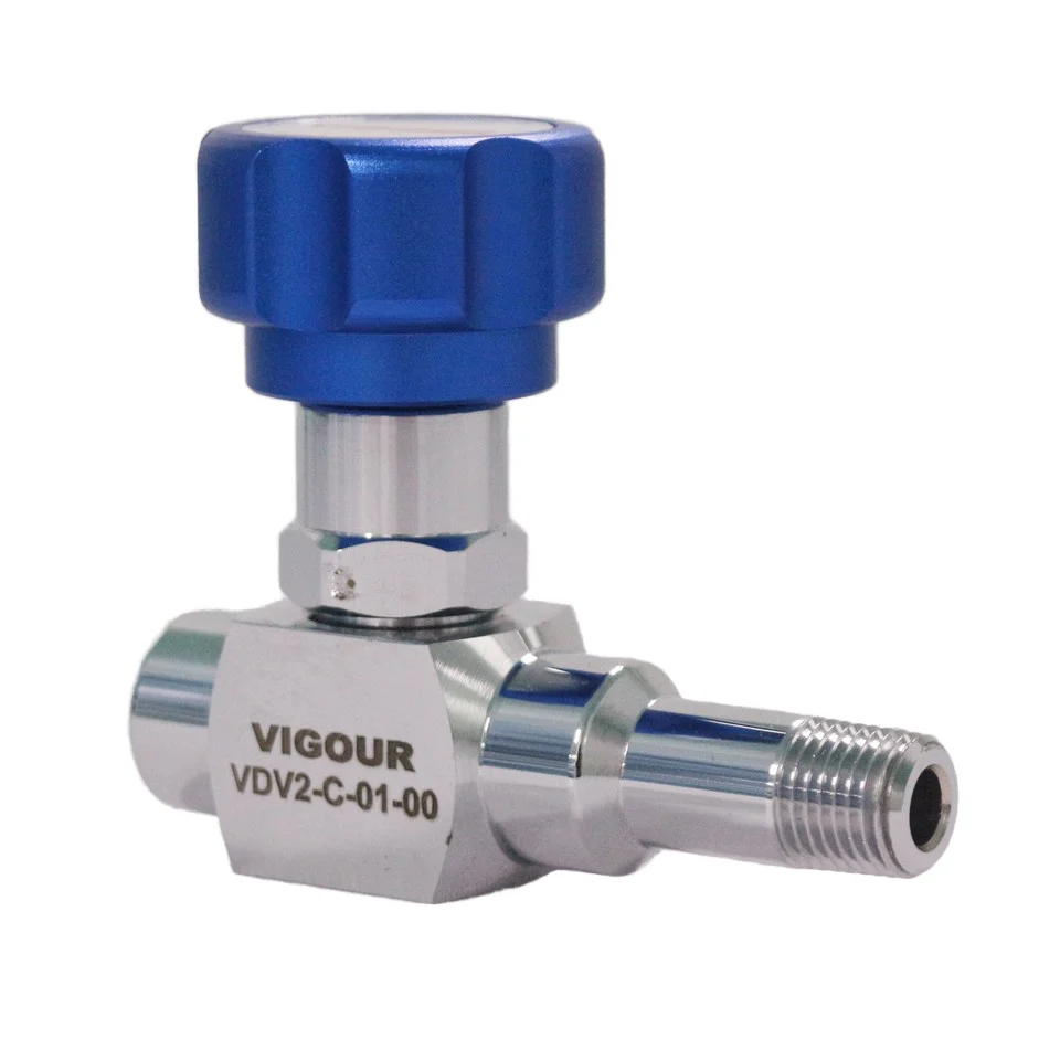 316L Manual Diaphragm Valve High Pressure Ball Valve for Gas Sampling Systems General Application
