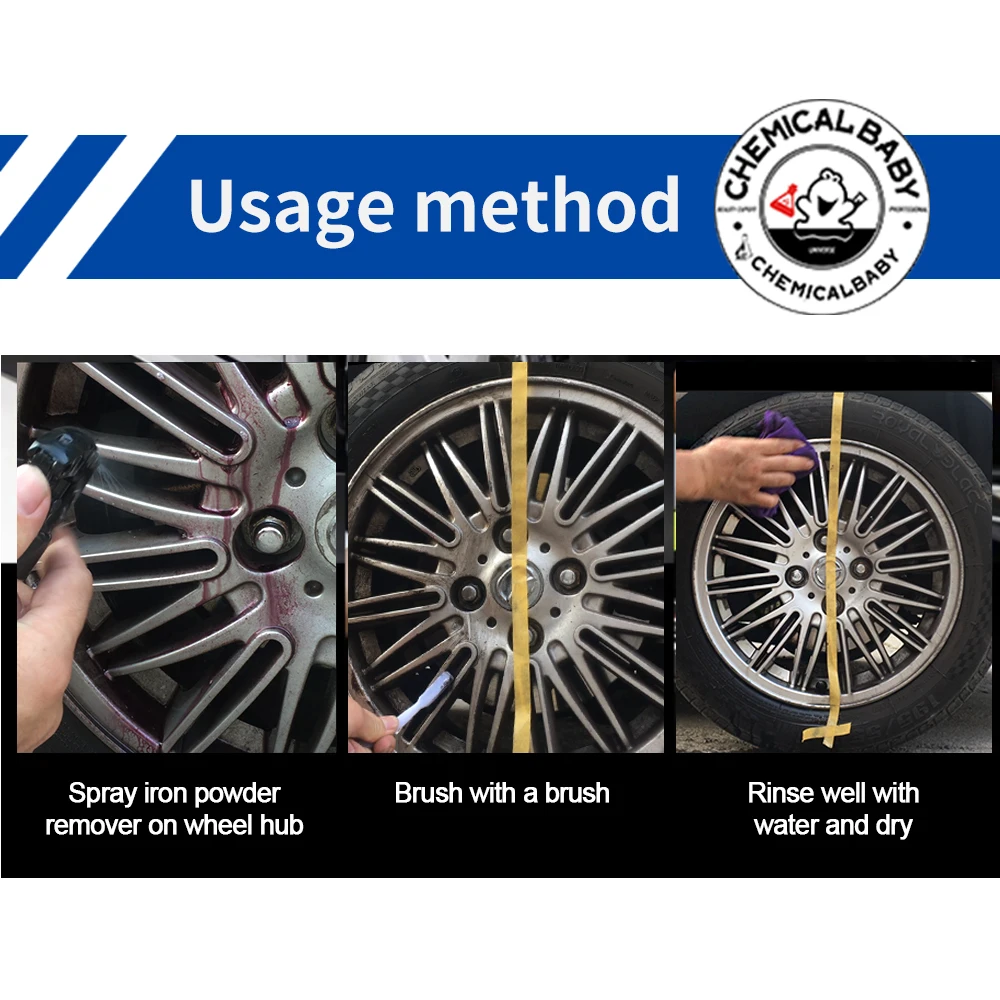Car cleaner Car spray metal oxide coating rust remover iron powder wheel hub cleaning polishing retreader Car rust remover