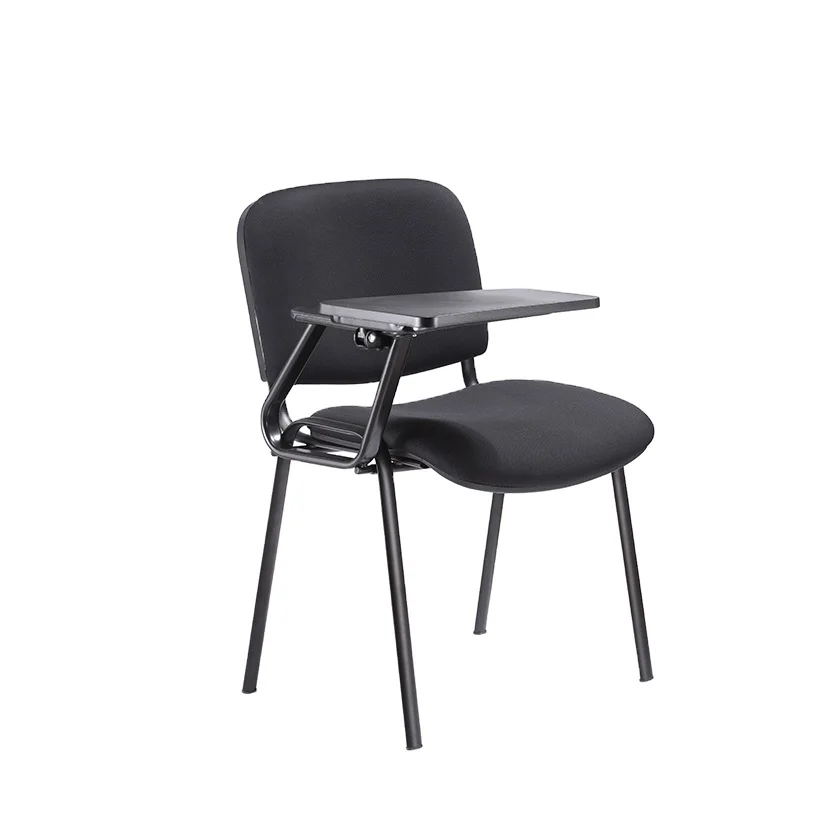 Training fabric chairs school chairs with table pad silla ISO foshan student/trainning ergonomic study chair for school child