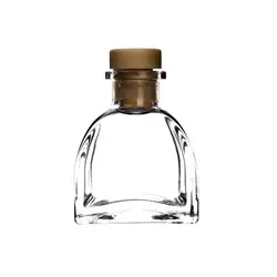 Unique transparent 50ml 100ml 150ml 250ml reed diffuser empty glass bottle aroma diffuser bottles with cap