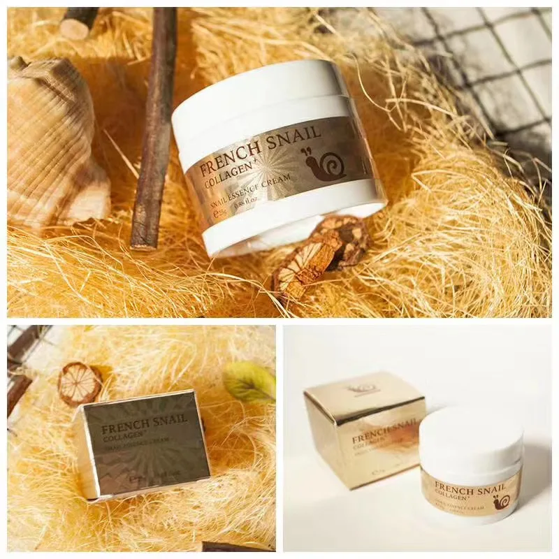 Private label Free sample lady snail repairing cream oily skin care dark spots and wrinkles removal face cream