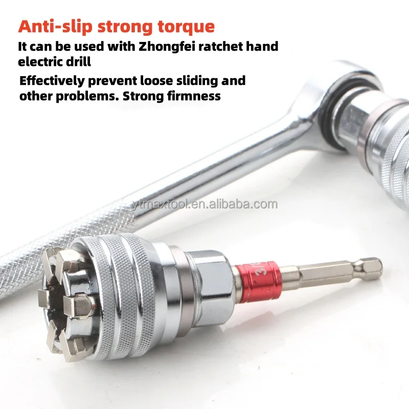 Adjustable 10mm-19mm Steel Magic Universal Wrench OEM Customizable Service Tool for Vehicle Maintenance