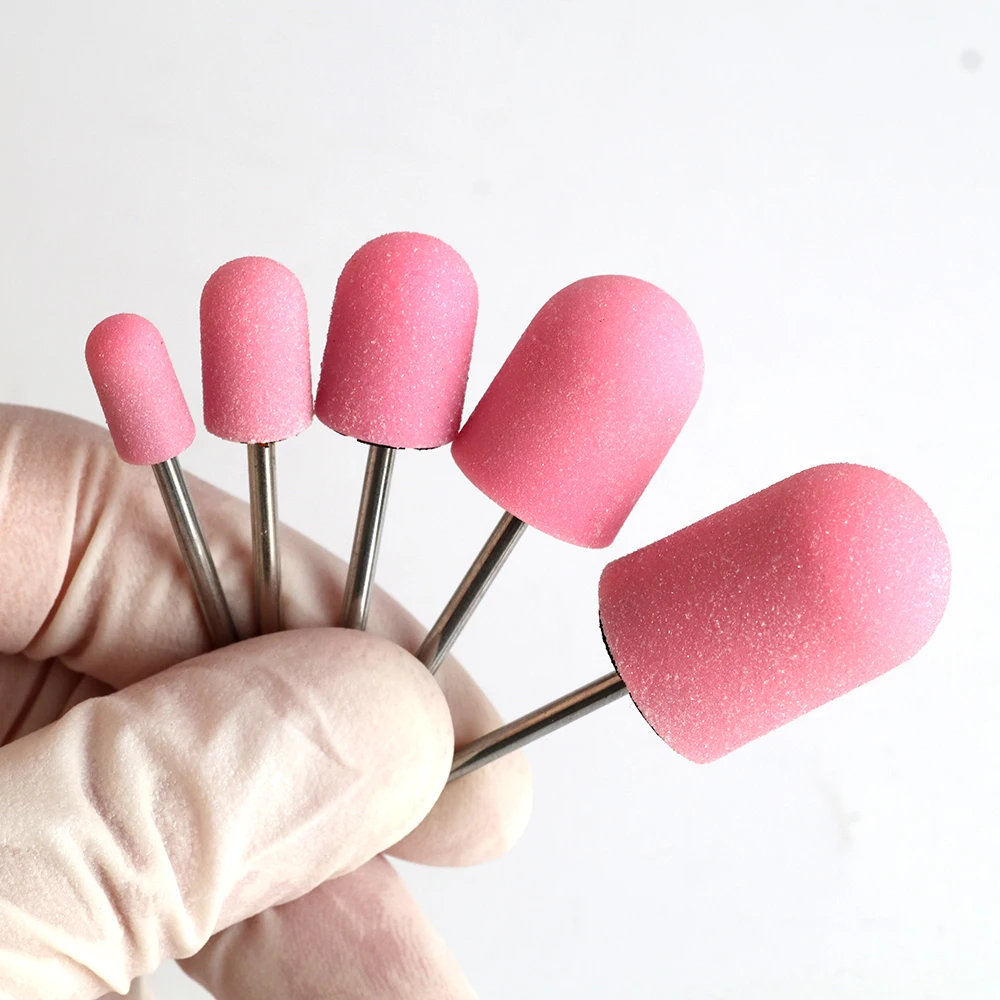 Remove Calluses Pink Pedicure Sanding Caps Nail Drill Bits