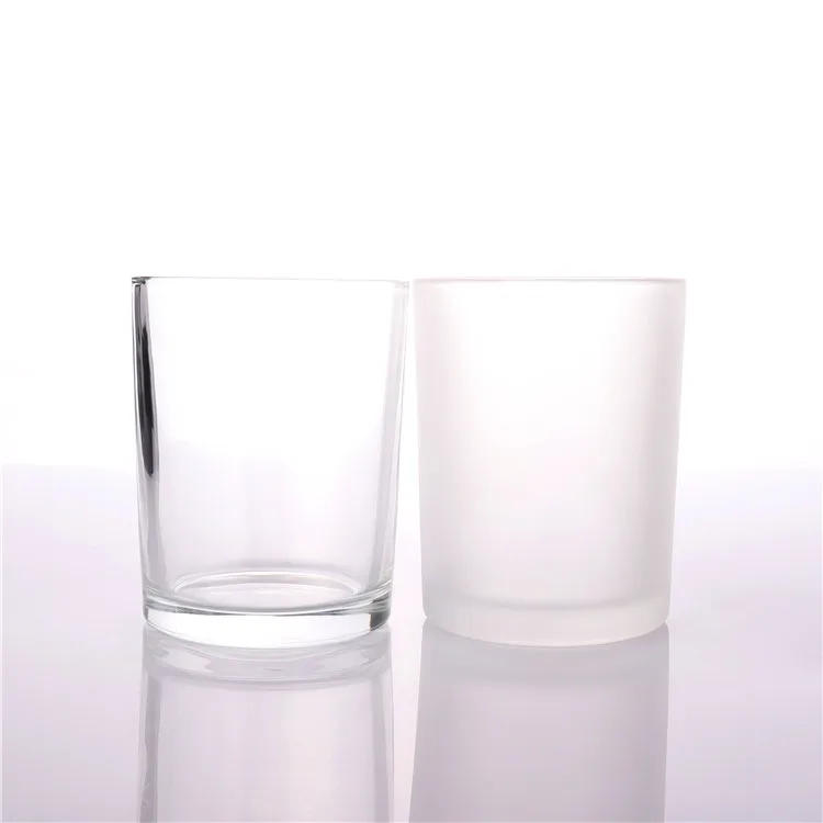 Роскошный круглый прозрачный контейнер BOYE для свечей большого размера, 16 унций, 17 унций, пустые стеклянные банки для изготовления свечей