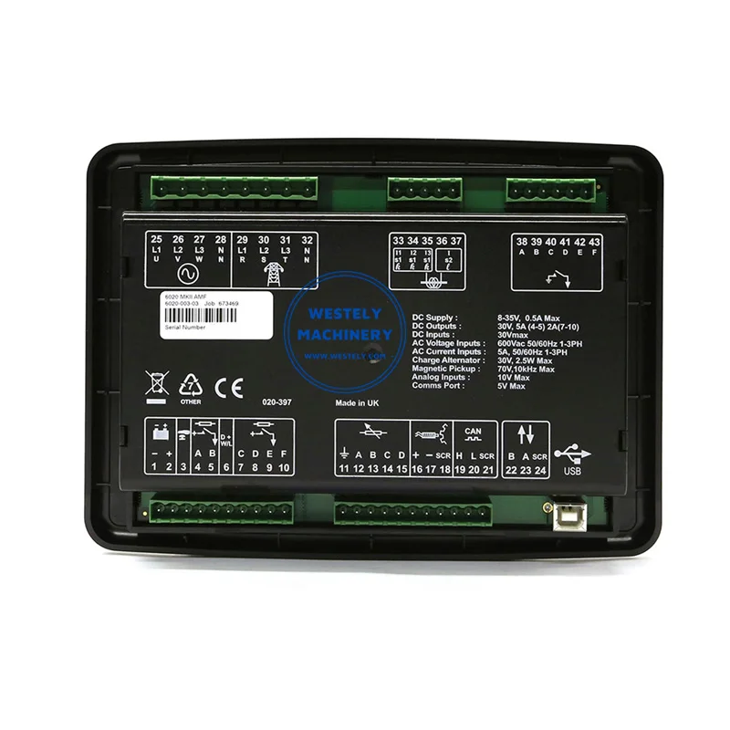  Оригинальный модуль автоматического управления DSE6020 MKII глубоководный 6020 электрическая панель DSE6020MKII контроллер
