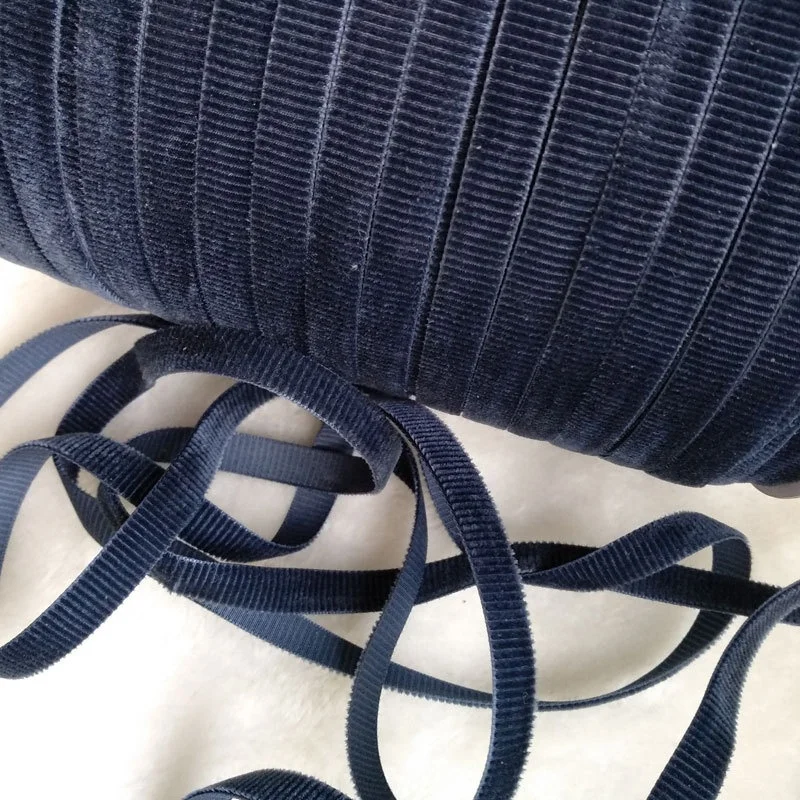 Custom Velvet Ribbon With Embossed Logo Pattern Ribbon