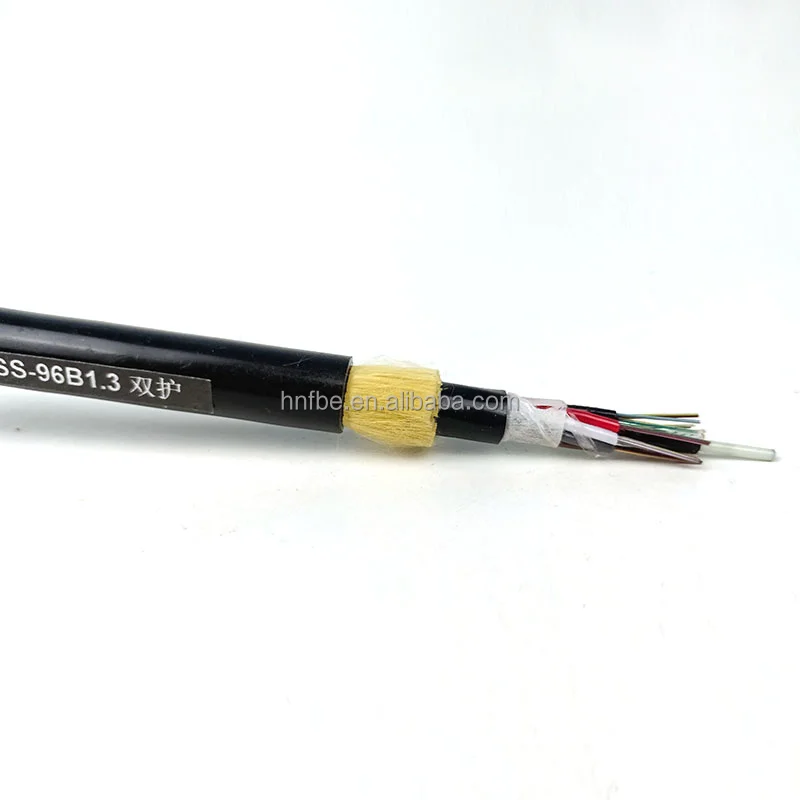Non-Metallic ADSS price 8/24/48/96/Core 100 200m span G652D Fiber Optic Cable fibra optical 12f double adss optical fiber cable