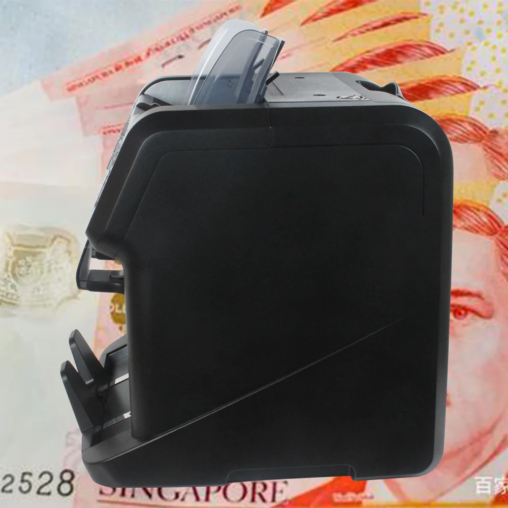 AL-955 Global popular 2 Pocket machine bill counter mixed denomination money value counter bill detector machine Money sorter