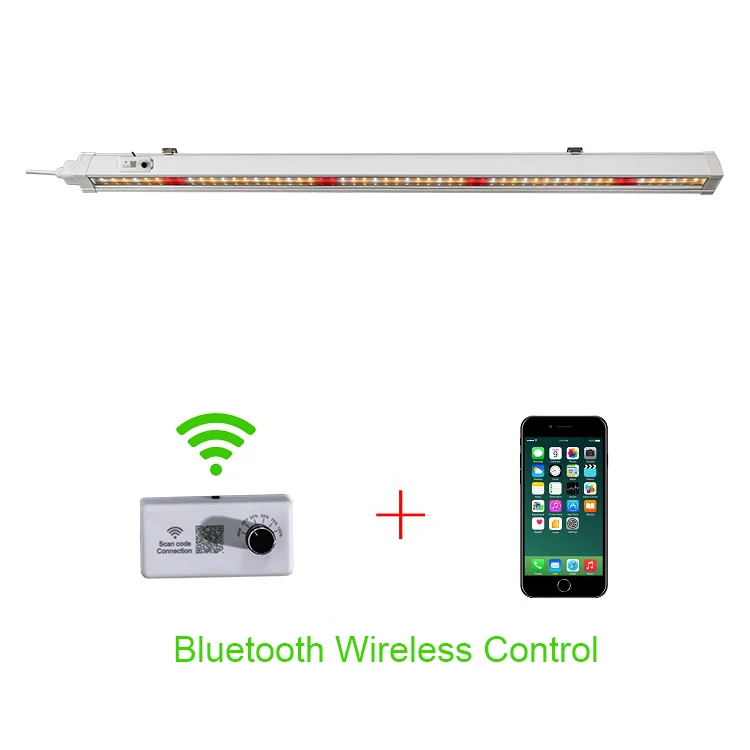 Advanced 65 Watt Clone LED Grow Light fast splicing connect  available APP and knob dimmer function for Greenhouse Plant Grow