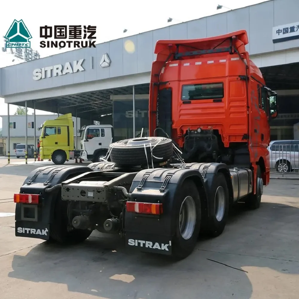 Подержанный 375HP дизельный двигатель прицеп грузовик Howo 6x4 для продажи трактор