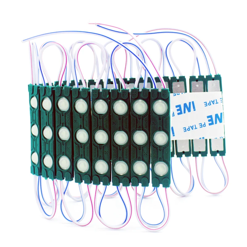 DC 12 В 3 SMD 2835 Светодиодный супермодуль Размер 6013 1 2 Вт источник света с подсветкой синий излучающий цвет IP68/65 пластиковые модули светодиодной лампы