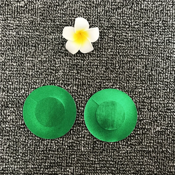 Fashion Satin Sexy Nipple Covers Round Shape Nipple Stickers Pasties Wholesale Chest Stickers