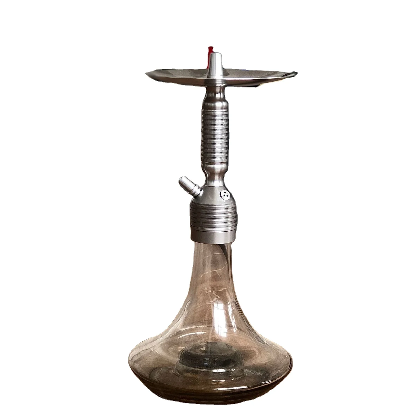 Turkey New Single Tube Silicone Tube Aluminum Alloy Medium Glass Pot Shisha Hookah Accessories