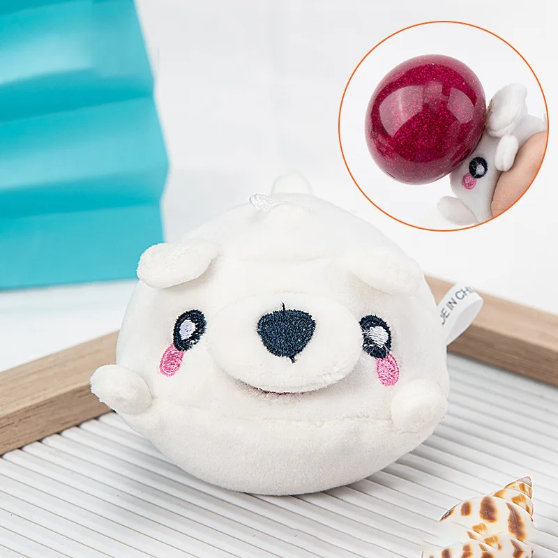 2023 Novedades Fidget Sensory Toys Plush Cute Pet Decompression Vent Ball Squeeze Toy Keychain Small Pendant Toy