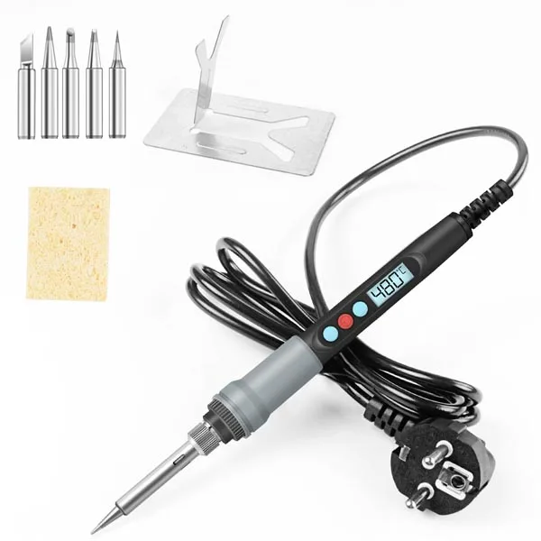 Soldering Iron Kit 90W LCD Temperature Control 180-480 Electric Solder Kit for Electronics Repair Jewelry DIY Crafts-making
