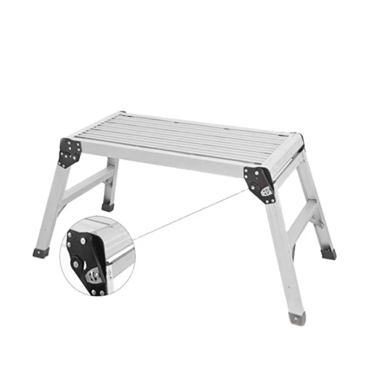 Light Weight Foldable Aluminum Ladder Working Platform  Car Washing Ladder