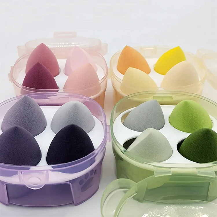 maquillajes-original  Maquiagem kit Alta Calidad Estuche Para 4PCS/Set Cosmetic Puff Makeup Sponge Set Makeup Sponges with Box