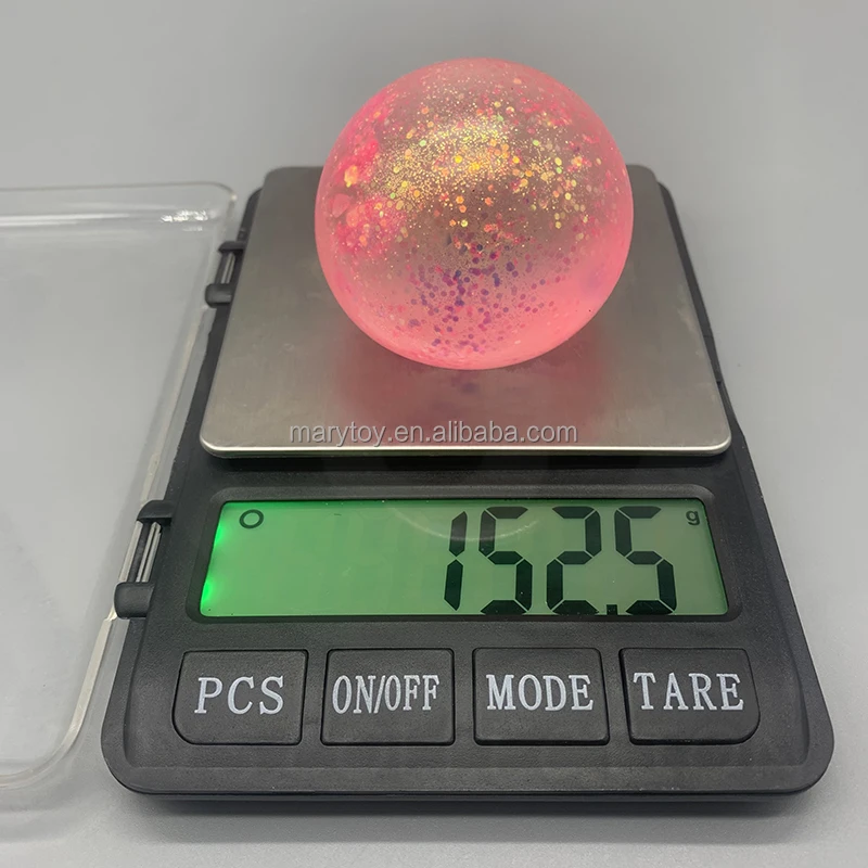 Glitter Sugar Fidget Ball Magic Fun Stretch Ball Ultra Squishy and Moldable Slow Rise Relaxing Sensory Fidget Stress Toy