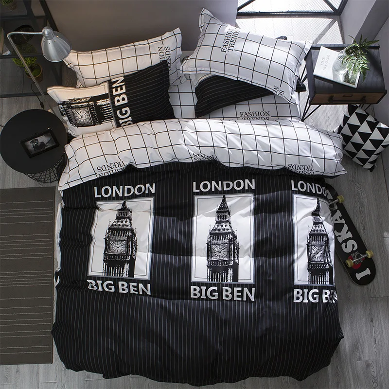 
MOHAP Luxury Wholesale Microfiber Bed Sheets Duvet Cover Printed 