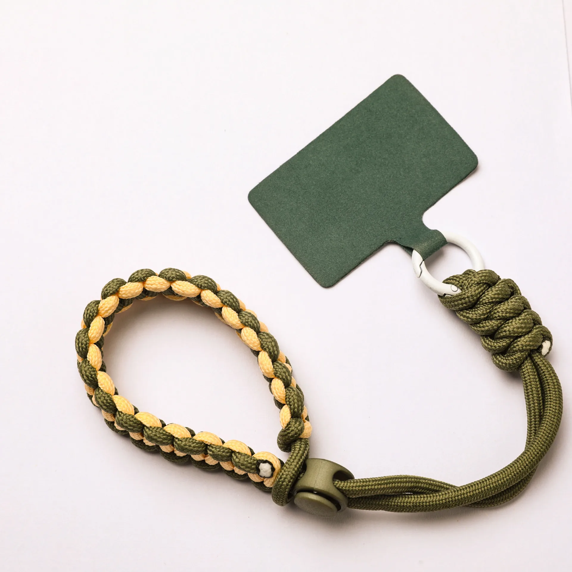 Mengda Mobile phone lanyard short wrist adjustable pure manual key chain outdoor sports artifact clip anti-fall wholesale