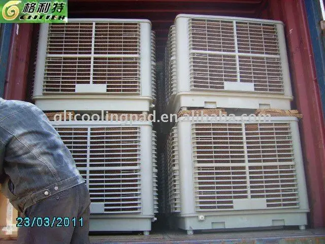 without freon evaporative air cooler wall-mounted 18000CBM/h down discharge up environmental