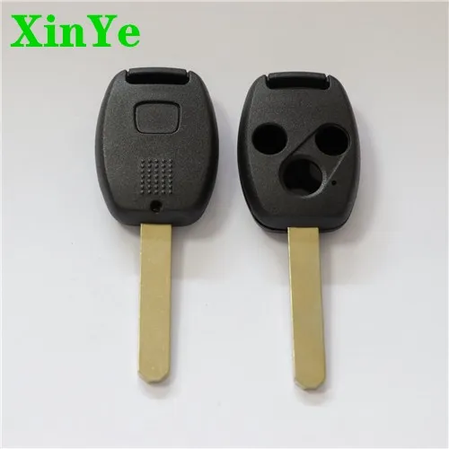 XinYe wholesale 2+1 Buttons Smart Car Key Case Shell Brass Car Key Replacement Blank