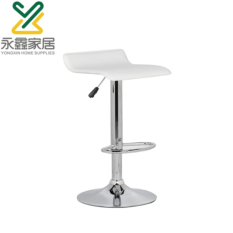 2021New Contemporary wood adjustable swivel kitchen white bar stool for sale modern