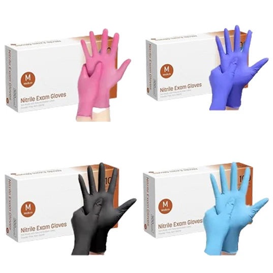 Hot Selling Products 2023 Biodegradable Nitrile Gloves Black Vinyl Gloves Powder Free Nitrile Blended Gloves