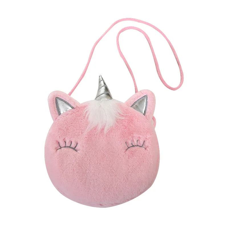 New Arrival Cute Cartoon Kids Unicorn Bags Mini Shoulder Bag Soft for