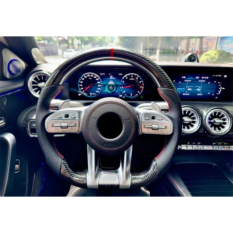 Custom Carbon Fiber Steering Wheel For Mercedes Benz AMG Car Steering Wheel