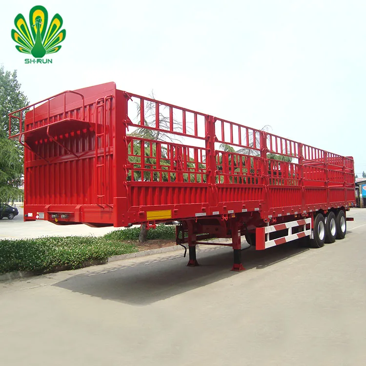 Farm Food Stake Fenced Cargo Truck Semi Trailer for Factory