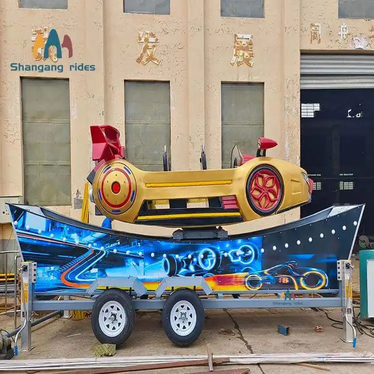Nice cheap amusement park kids flying car on trailer for playground and carnival
