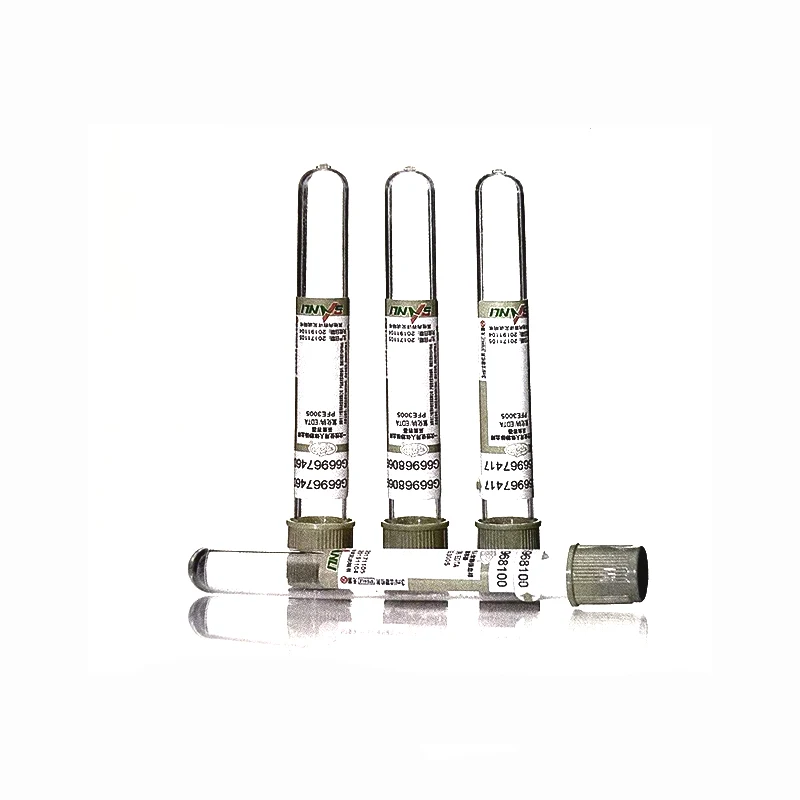 Plastic/Glass 3-10ml Medical Sodium Fluoride Tube EDTA Blood Collection Tubes