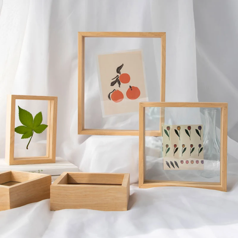 Double Sided Picture Frame Mini Photo Frame Square