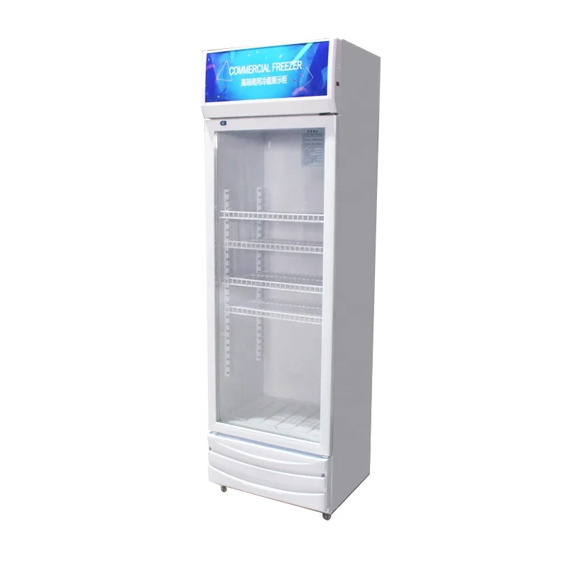 Supermarket Commercial Double Glass Door Drinks display refrigerator beverage Fridge