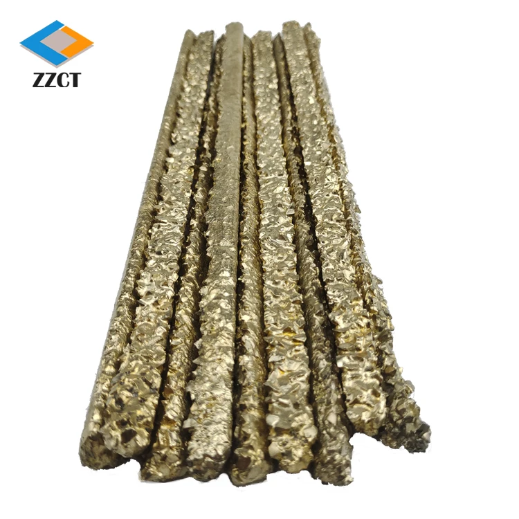 Composite Brazing Rods with Tungsten Carbide Grit in a Nickel/Bronze Alloy Matrix