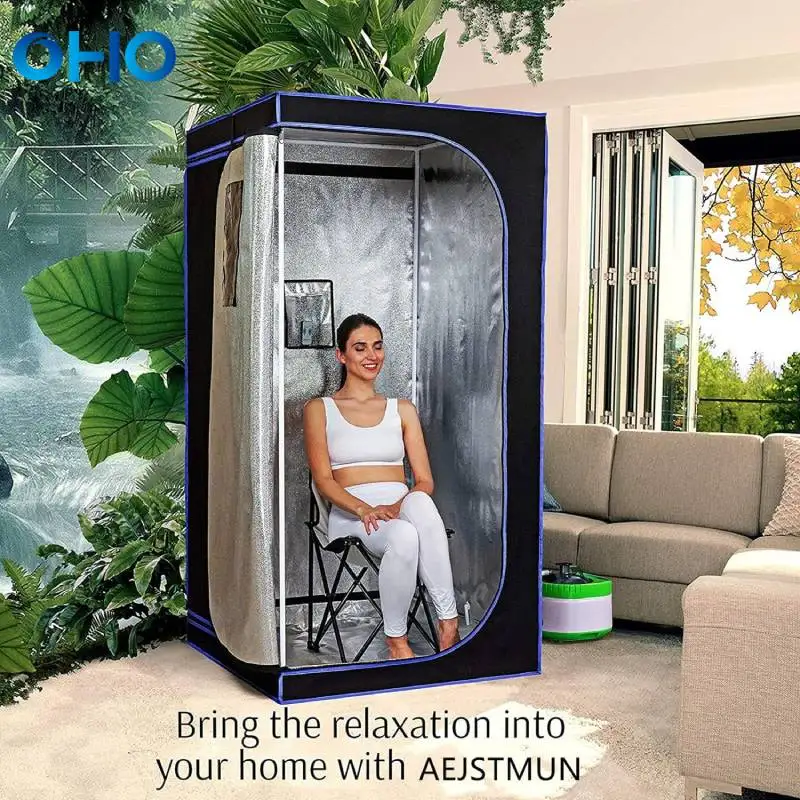 OHO Indoor sauna tent portable Full Body Far Infrared Steam Sauna Room