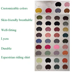Высококачественная рубашка унисекс для конкурсов и верховой езды, рубашки для верховой езды, женская и мужская одежда на заказ