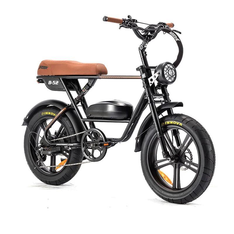 Jager Bikes B52 20 Inch E-Bike all wheel rim 60V/13AH Battery Portable Electric Bike Foldable Bicycle