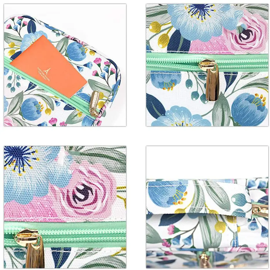 BSCI Bag Factory Custom Floral Pattern Standard Size Bible Book Case Bag for Women Girls