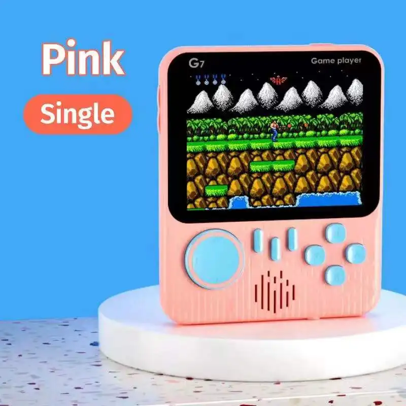 G7 портативная игровая консоль 666 Ретро портативная игровая консоль 8 бит 3,5-дюймовый экран с разрешением HD видео игровая консоль с аудио-и видеокабель играть