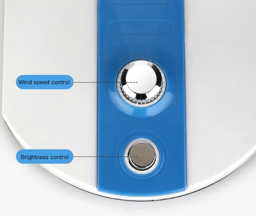 OEM 360 Degree 2 Speeds USB Foldable Portable Mini Electric Air Cooling Fan with Night Breathing Lamp