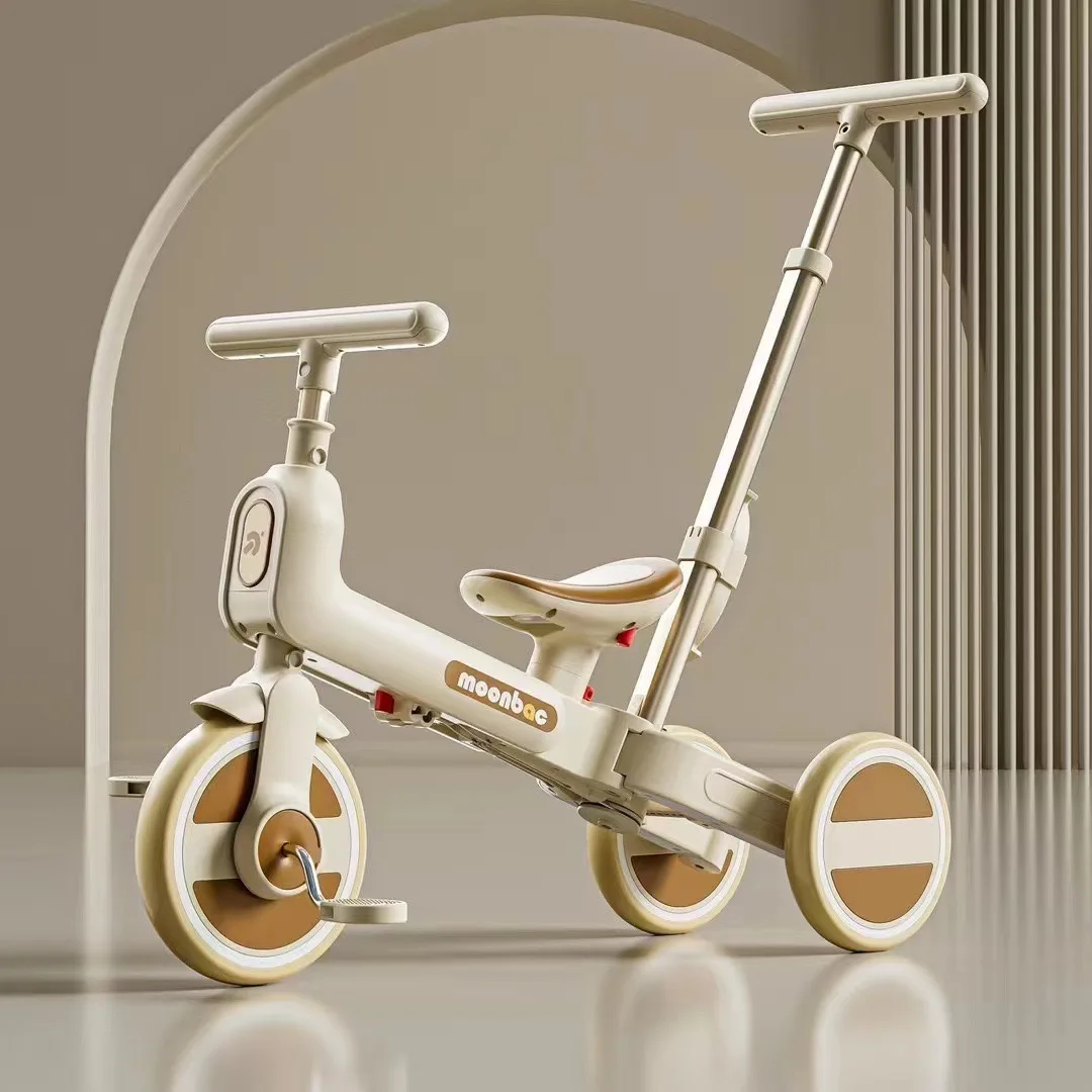 China direct factory 3 in1 folding baby tricycle kids walking push trike baby kids mini balance 3 wheel bike