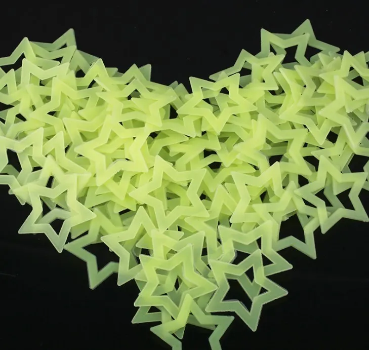 Wholesale 2022 Home Bedroom Car Roof Decorative Plastic Sticker Star Moon Wall Meteor 3d Home Decoration Luminous Stickers Set