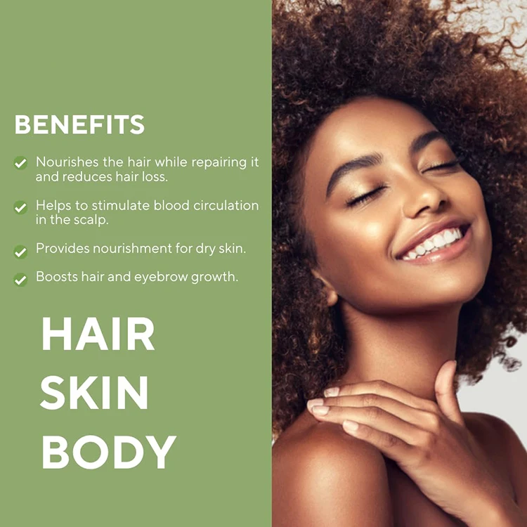 Private Label 100% Natural Organic Rosemary Castor Almond Oil Men Women Scalp Care Serum Hair Treatment Growth Oil