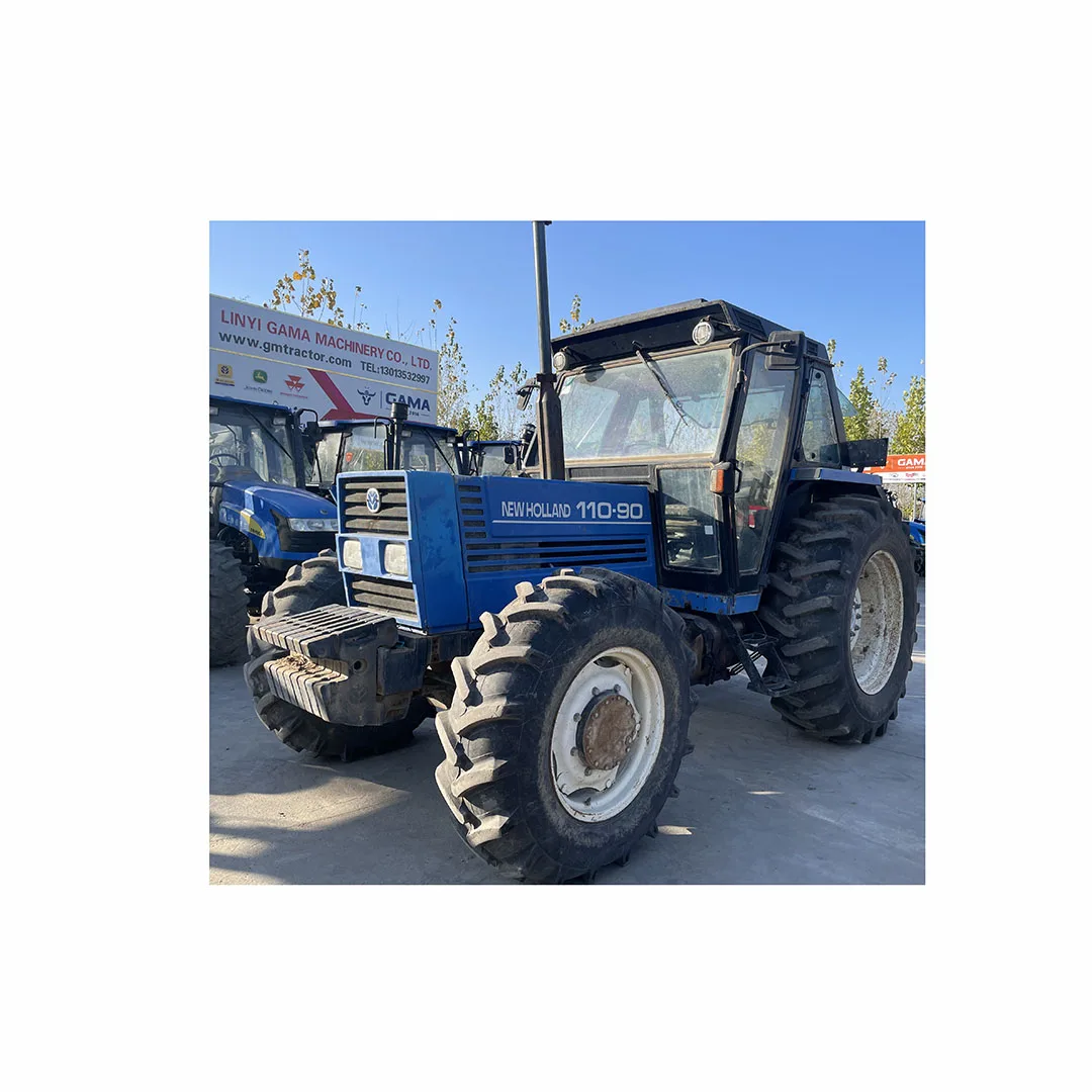 FIAT NEW and HOLLAND 100-90 110-90 100hp 110hp used tractor with new front end loader and backhoe