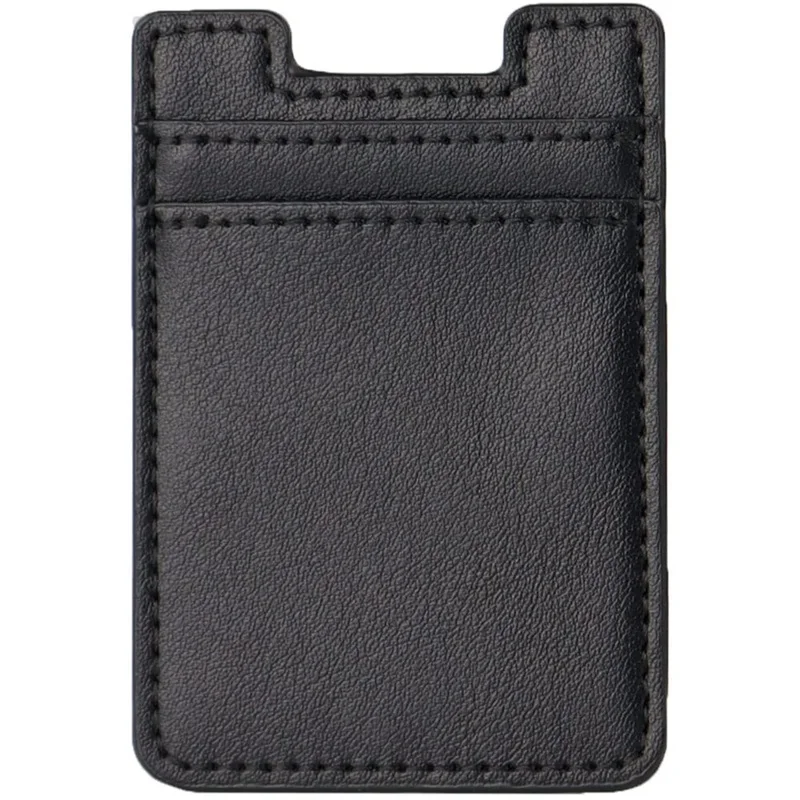 2cards Phone Card Holder,Leather Phone Wallet Adhesive Stick On Credit Card Pocket for Back of Phone Case