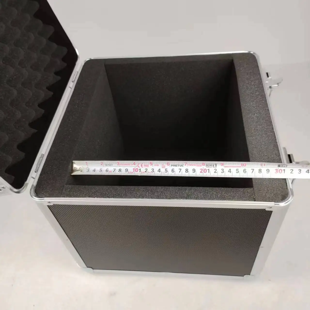 Aluminum CD DVD Storage DJ Case,Aluminium MetalDJ Large Flight Box,CD DVD Empty Carry Case,Silver Aluminium DJ Flight Carry Case