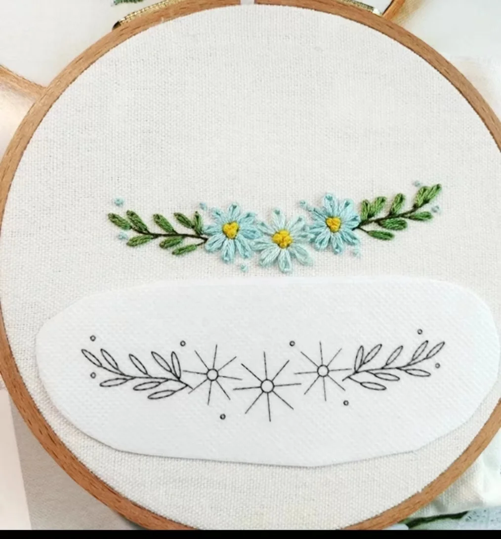 printable stick and stitch embroidery water soluble paper wash away peel&stick embroidery stabilizer