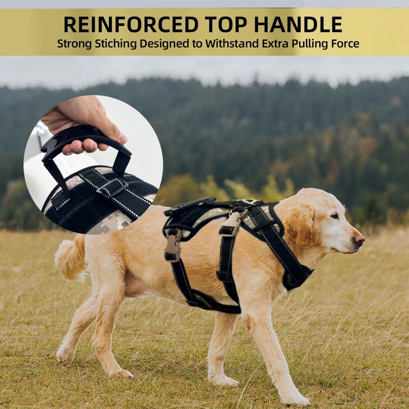 Adjustable Soft Waterproof Reflective Pet Harness Solid Pattern Leather Nylon Rubber Polyester for Big Dogs Pet ID Tag Feature